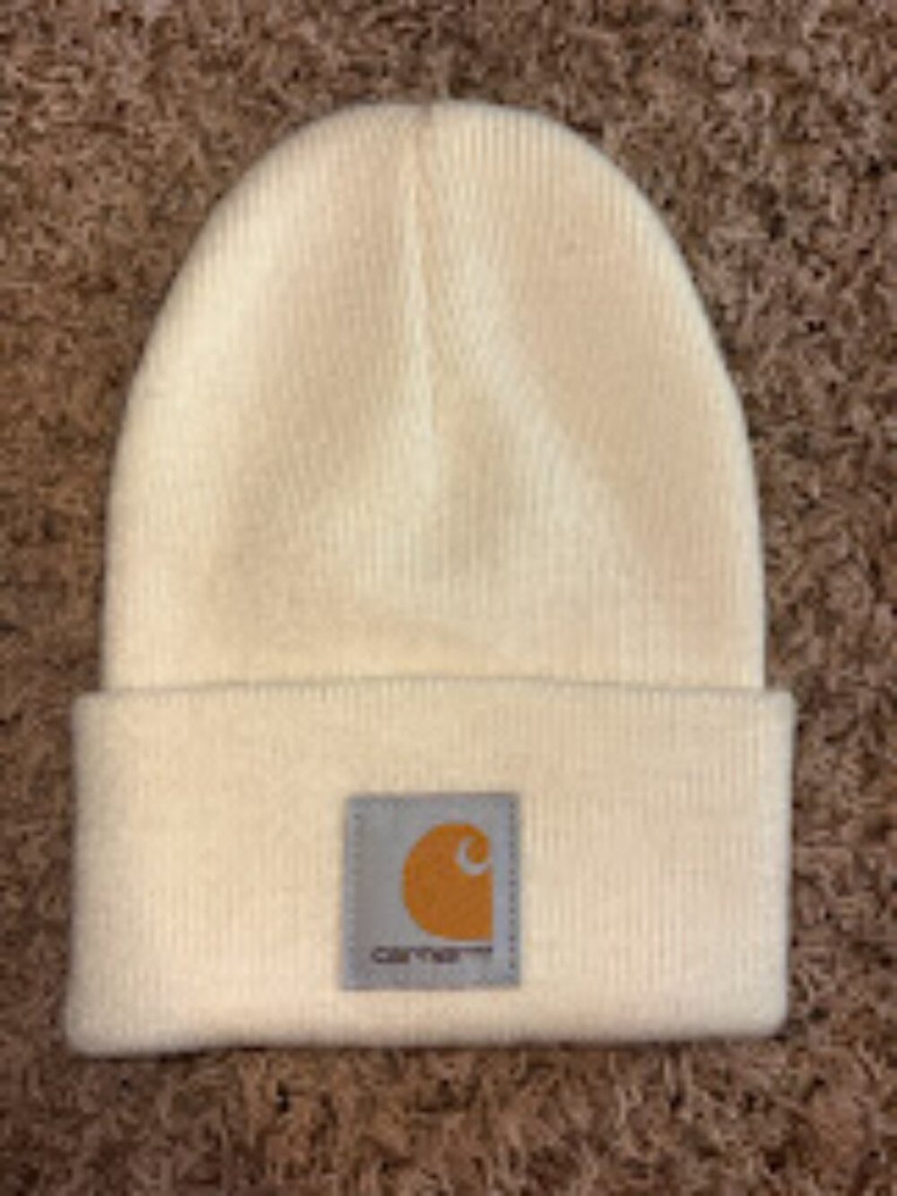 NWOT Carhartt Infant/Toddler Beanie Hat - Light Cream